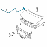 OEM 1996 Chevrolet Express 2500 Release Cable Diagram - 15153548