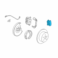 OEM 2006 Lincoln Mark LT Rear Pads Diagram - AU2Z-2V200-A