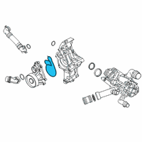 OEM BMW M5 Water Pump Gasket Diagram - 11518582263