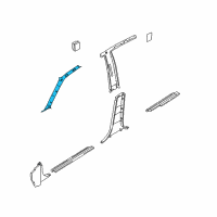 OEM Kia Sephia Trim Assembly-A, Pillar, L Diagram - 0K2AB68190F05