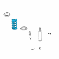 OEM Saturn Vue Spring-Rear Diagram - 96843026