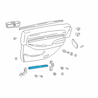 OEM Hyundai XG350 Weatherstrip-Rear Door Trim Lower LH Diagram - 83356-39000