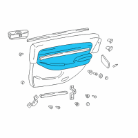 OEM 2002 Hyundai XG350 Door Armrest Diagram - 8373039013UJ