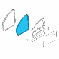 OEM 2017 Ford Focus Door Weatherstrip Diagram - BM5Z-5820709-B