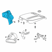 OEM Cadillac CT6 Converter Shield Diagram - 55504597