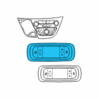 OEM 2017 Chrysler Pacifica Air Conditioner And Heater Control Diagram - 68223336AF