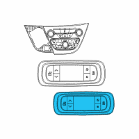 OEM 2017 Chrysler Pacifica Air Conditioner Control Switch Diagram - 68223337AF