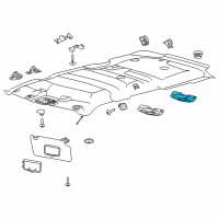 OEM 2016 Ford Police Interceptor Utility Reading Lamp Assembly Diagram - BB5Z-13776-AP