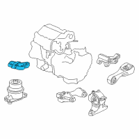 OEM 2013 Honda Insight Bracket, Engine Side Mounting Diagram - 50620-TM8-003