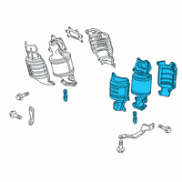 OEM 2020 Honda Odyssey Converter Assembly, Rear Primary Diagram - 18280-5MR-A01