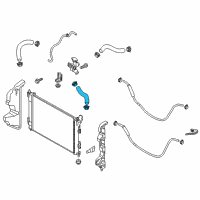 OEM Kia Hose-Radiator Inlet Diagram - 25411B2050