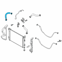 OEM Kia Soul Hose-Radiator Lower Diagram - 25412B2000