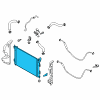 OEM 2014 Kia Soul Radiator Assembly Diagram - 25310B2050