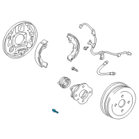 OEM Toyota Echo Hub Assembly Bolt Diagram - 90105-10507