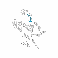 OEM Pontiac Oil Pipe Gasket Diagram - 19421091