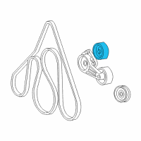 OEM 2004 Ford F-150 Heritage Serpentine Idler Pulley Diagram - 5L3Z-8678-BA