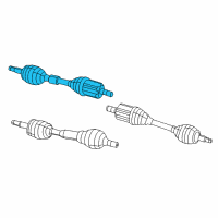 OEM 2015 Jeep Cherokee Axle Half Diagram - 68265870AF