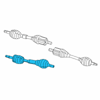 OEM 2014 Jeep Cherokee Axle Half Shaft Diagram - 52123739AF