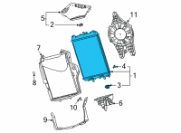 OEM 2022 Chevrolet Corvette Auxiliary Radiator Diagram - 23429489