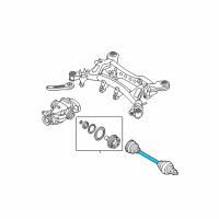 OEM 2009 BMW 335i Passenger Right Rear Axle Shaft Assembly Diagram - 33-20-7-568-730