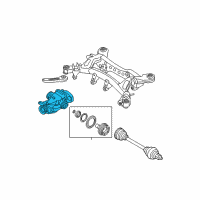OEM 2015 BMW X1 Rear Axle Drive Differential Diagram - 33-10-7-591-022