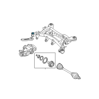 OEM 2012 BMW 135i Rubber Mounting Front Diagram - 33-31-6-758-259