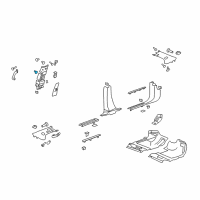 OEM Cadillac XTS Trunk Side Trim Retainer Diagram - 11562568