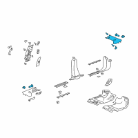 OEM Buick Weatherstrip Pillar Trim Diagram - 22852916