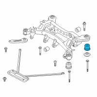 OEM 2015 BMW 428i xDrive Gran Coupe Rubber Mounting Rear Diagram - 33-31-6-792-512