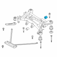 OEM 2012 BMW 335i Rubber Mounting Rear Diagram - 33-31-6-880-637