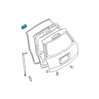 OEM Nissan Quest Hinge Assy-Back Door Diagram - 90400-5Z000