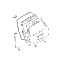 OEM 2005 Nissan Quest Stud-Ball Back Door Stay Diagram - 01151-0008U