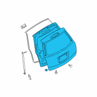 OEM 2006 Nissan Quest Back Door Diagram - 90100-5Z230