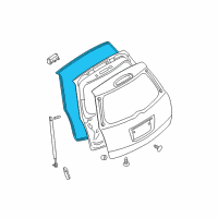 OEM 2008 Nissan Quest Weatherstrip-Back Door Opening Diagram - 90832-5Z000