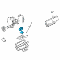 OEM 2005 Pontiac G6 Pump Asm, Oil Diagram - 89060444