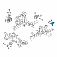 OEM Kia Niro EV Engine Support Bracket Assembly Diagram - 2167003HA0