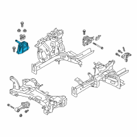 OEM 2019 Kia Niro EV Engine Mounting Bracket Assembly Diagram - 21810G2000