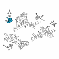 OEM Kia Niro Engine Mounting Bracket Assembly Diagram - 21810G2000