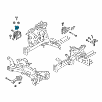 OEM 2018 Kia Niro Support Engine Mounting Bracket Diagram - 21825G2000