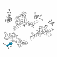 OEM 2019 Kia Niro EV Bracket Assembly-Roll Rod Diagram - 21950G2000