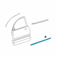 OEM 2006 Kia Optima MOULDING Assembly-Front Door Diagram - 877122G000