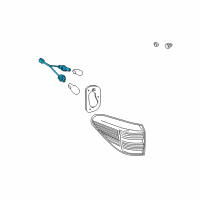 OEM 2012 Lexus RX350 Cord, Rear Combination Diagram - 81555-0E021