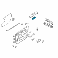 OEM Hyundai Tucson Unit Assembly-Power Window Assist Diagram - 93576-2S100