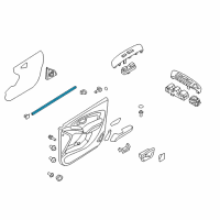 OEM 2012 Hyundai Tucson Weatherstrip-Front Door Belt Inside LH Diagram - 82231-2S000