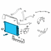 OEM 2016 Chevrolet Equinox Radiator Diagram - 25952758