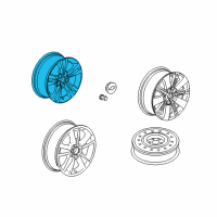 OEM 2014 Chevrolet Equinox Wheel, Alloy Diagram - 23406147