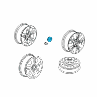 OEM 2020 Chevrolet Blazer Hub Cap Diagram - 20997899