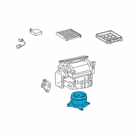 OEM Lexus IS350 Motor Sub-Assy, Blower Diagram - 87103-30451