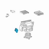 OEM Lexus GS460 Damper Servo Sub Assembly Diagram - 87106-30480