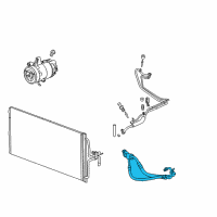 OEM 2012 Chevrolet Impala Compressor & Condenser Hose Diagram - 23264898